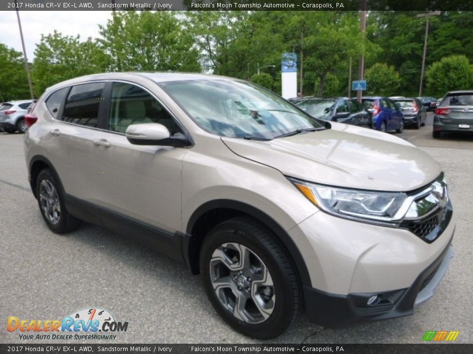 2017 Honda CR-V EX-L AWD Sandstorm Metallic / Ivory Photo #5