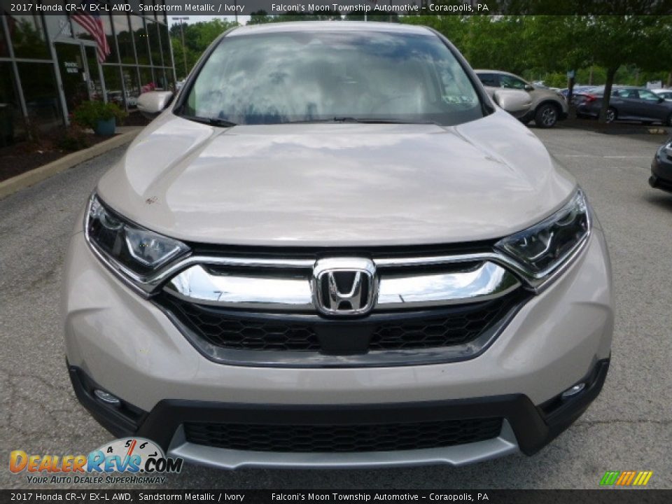 2017 Honda CR-V EX-L AWD Sandstorm Metallic / Ivory Photo #6
