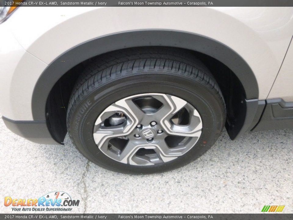 2017 Honda CR-V EX-L AWD Sandstorm Metallic / Ivory Photo #7