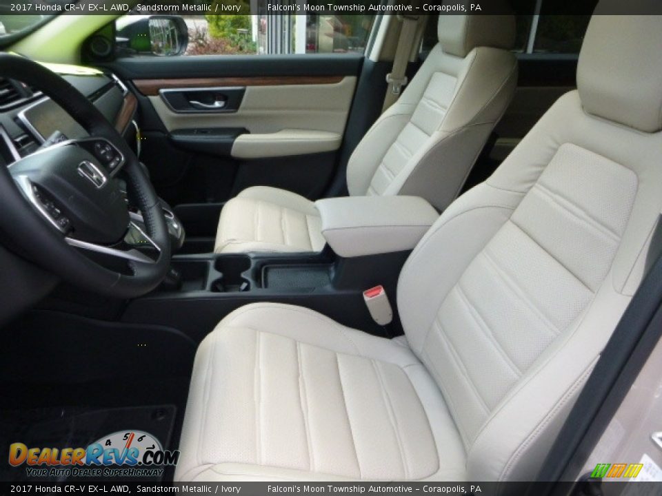 2017 Honda CR-V EX-L AWD Sandstorm Metallic / Ivory Photo #8