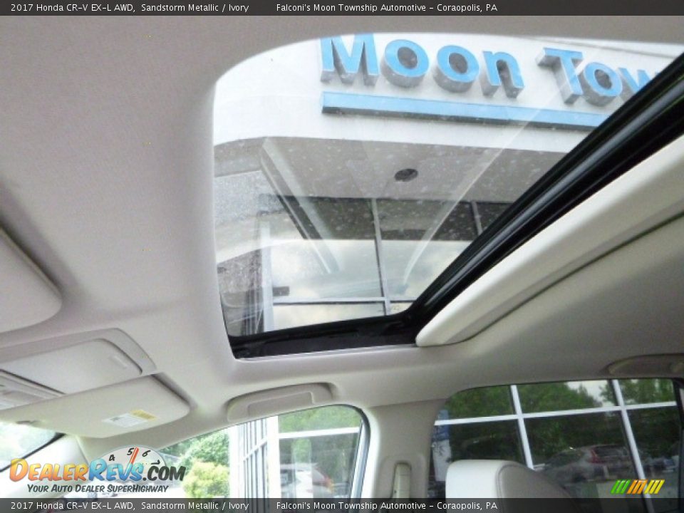 2017 Honda CR-V EX-L AWD Sandstorm Metallic / Ivory Photo #13