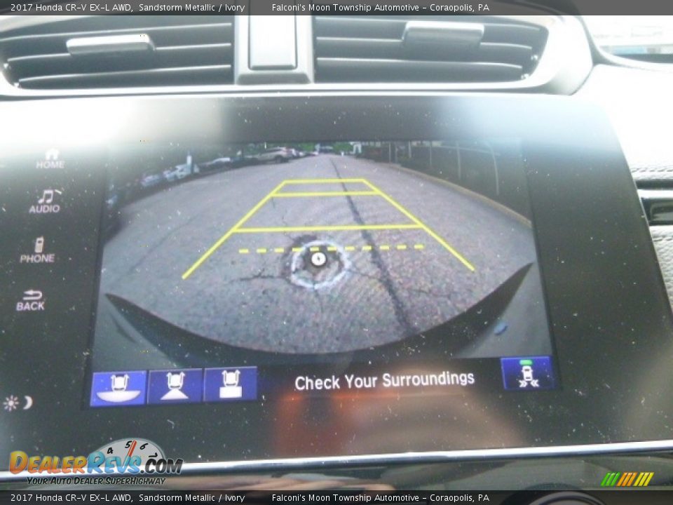 2017 Honda CR-V EX-L AWD Sandstorm Metallic / Ivory Photo #15