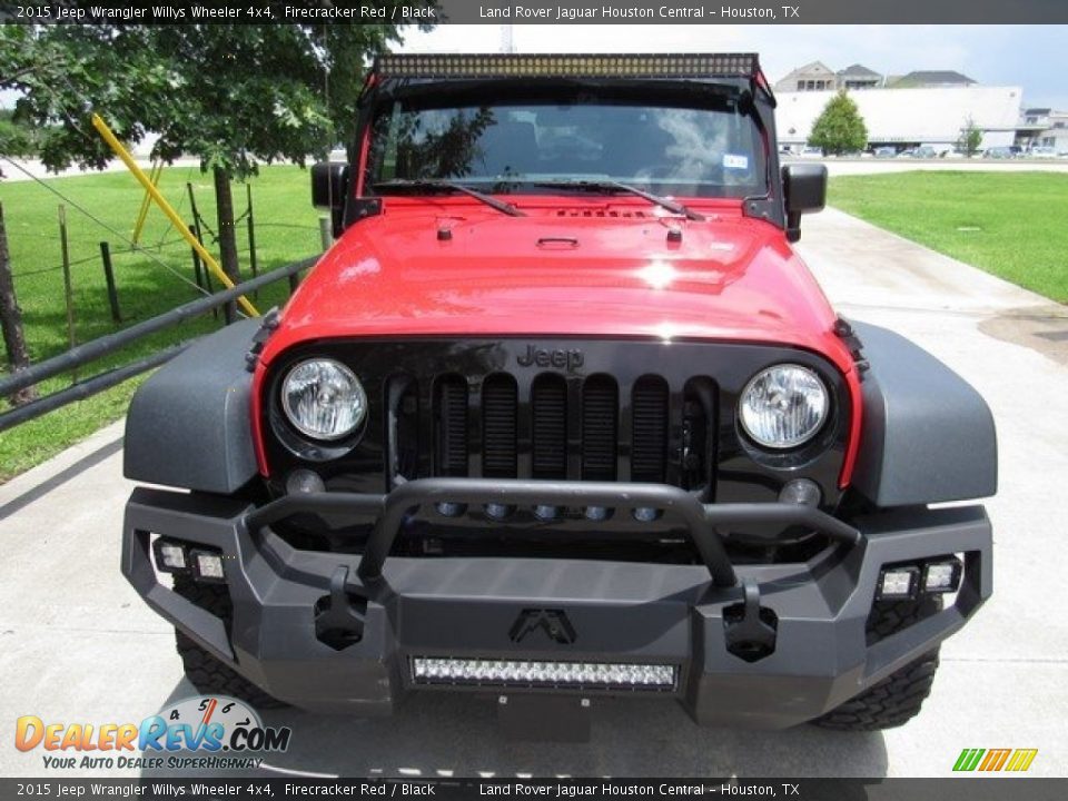 2015 Jeep Wrangler Willys Wheeler 4x4 Firecracker Red / Black Photo #9