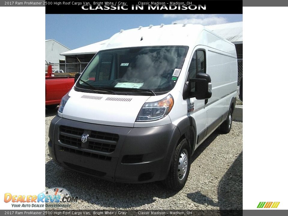 2017 Ram ProMaster 2500 High Roof Cargo Van Bright White / Gray Photo #1