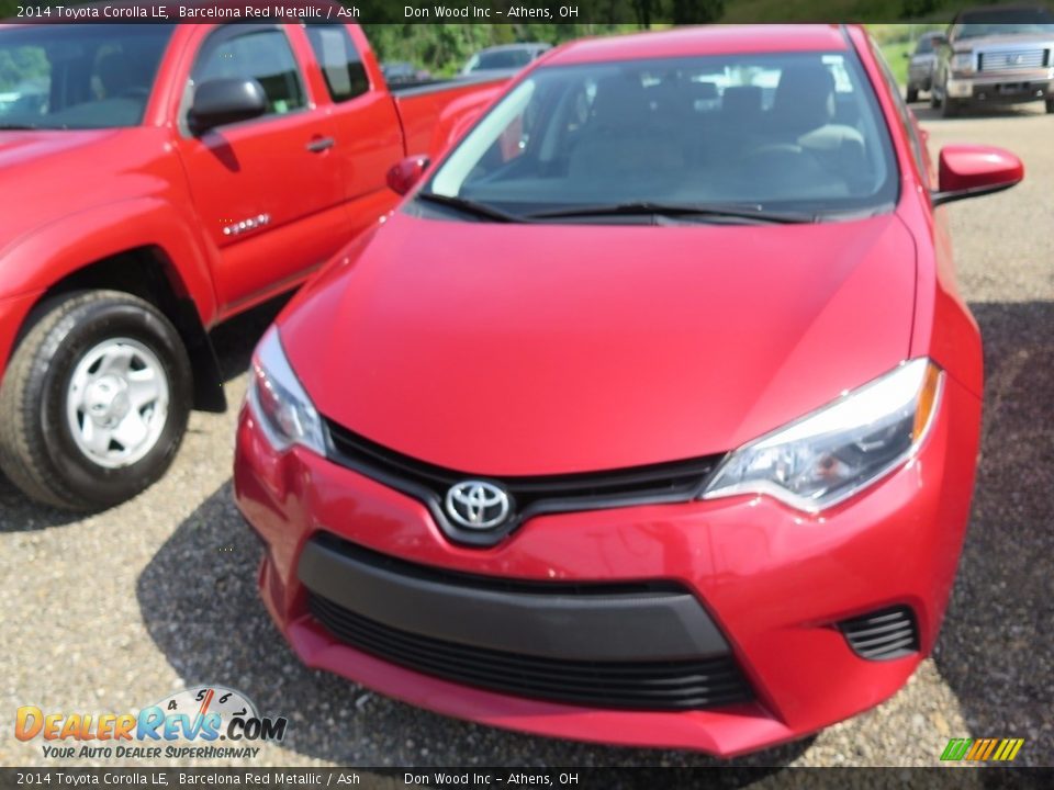 2014 Toyota Corolla LE Barcelona Red Metallic / Ash Photo #2