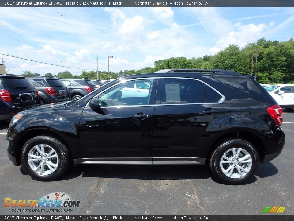 2017 Chevrolet Equinox LT AWD Mosaic Black Metallic / Jet Black Photo #2