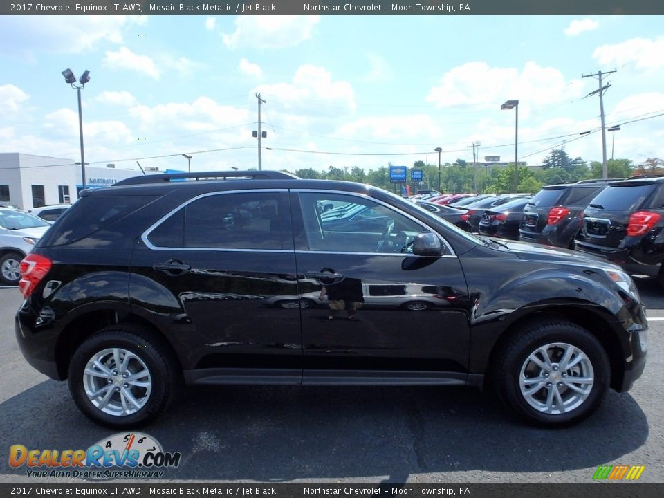 2017 Chevrolet Equinox LT AWD Mosaic Black Metallic / Jet Black Photo #6