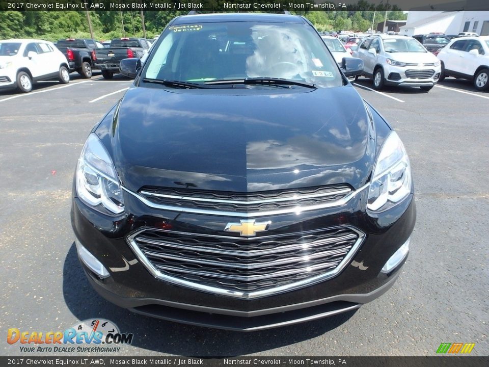 2017 Chevrolet Equinox LT AWD Mosaic Black Metallic / Jet Black Photo #8