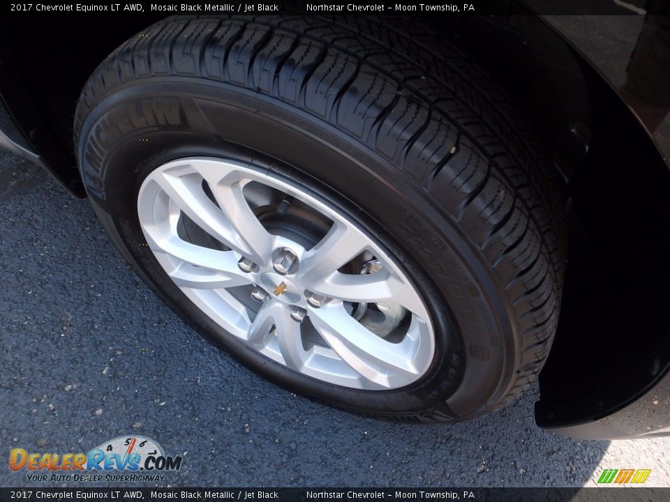 2017 Chevrolet Equinox LT AWD Mosaic Black Metallic / Jet Black Photo #9