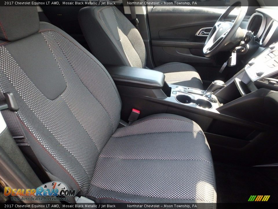 2017 Chevrolet Equinox LT AWD Mosaic Black Metallic / Jet Black Photo #10