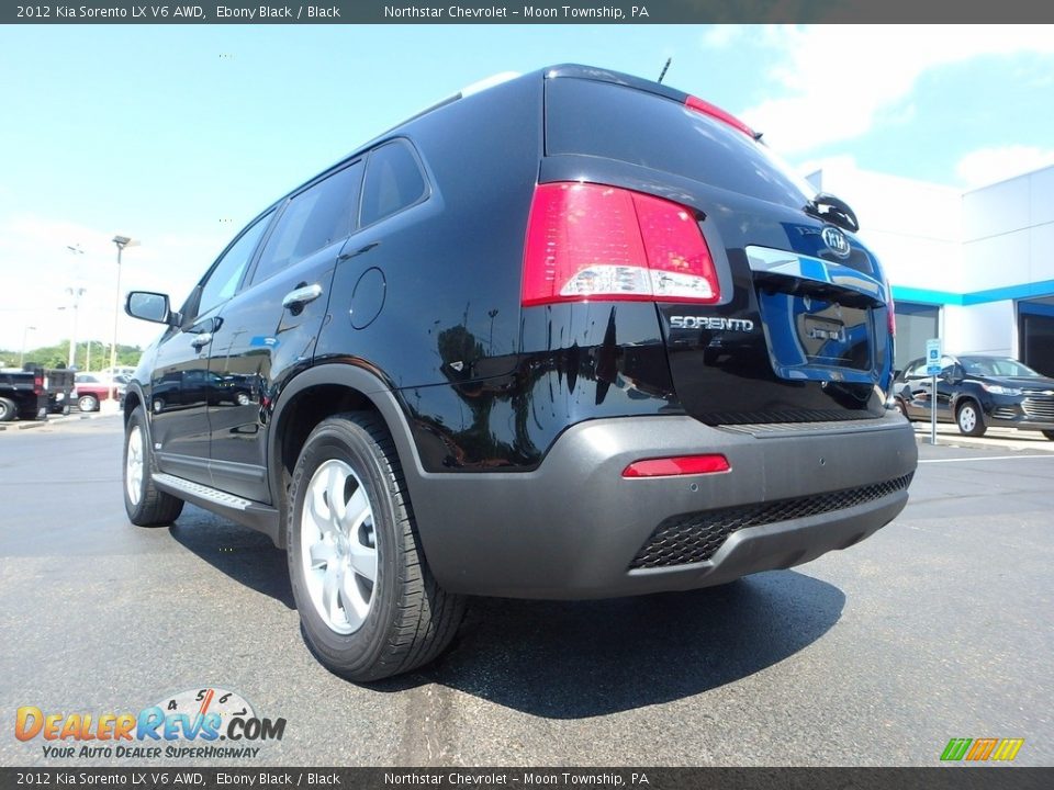 2012 Kia Sorento LX V6 AWD Ebony Black / Black Photo #5