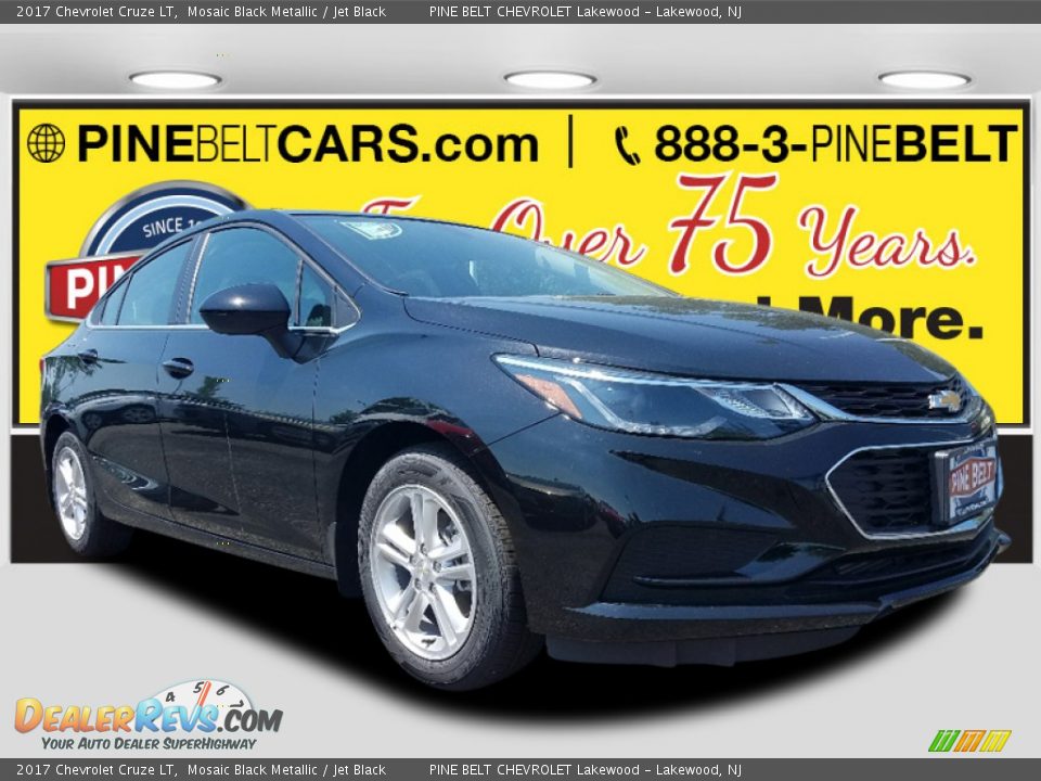 2017 Chevrolet Cruze LT Mosaic Black Metallic / Jet Black Photo #1