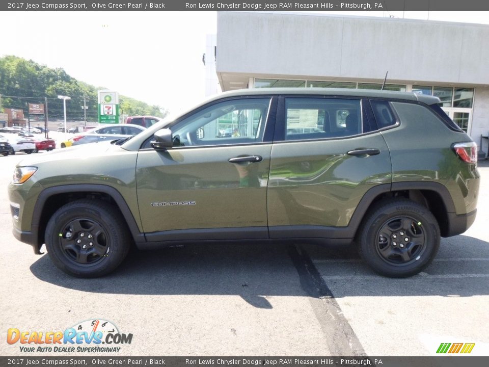 2017 Jeep Compass Sport Olive Green Pearl / Black Photo #2
