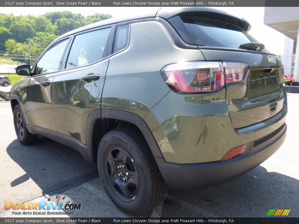 2017 Jeep Compass Sport Olive Green Pearl / Black Photo #3