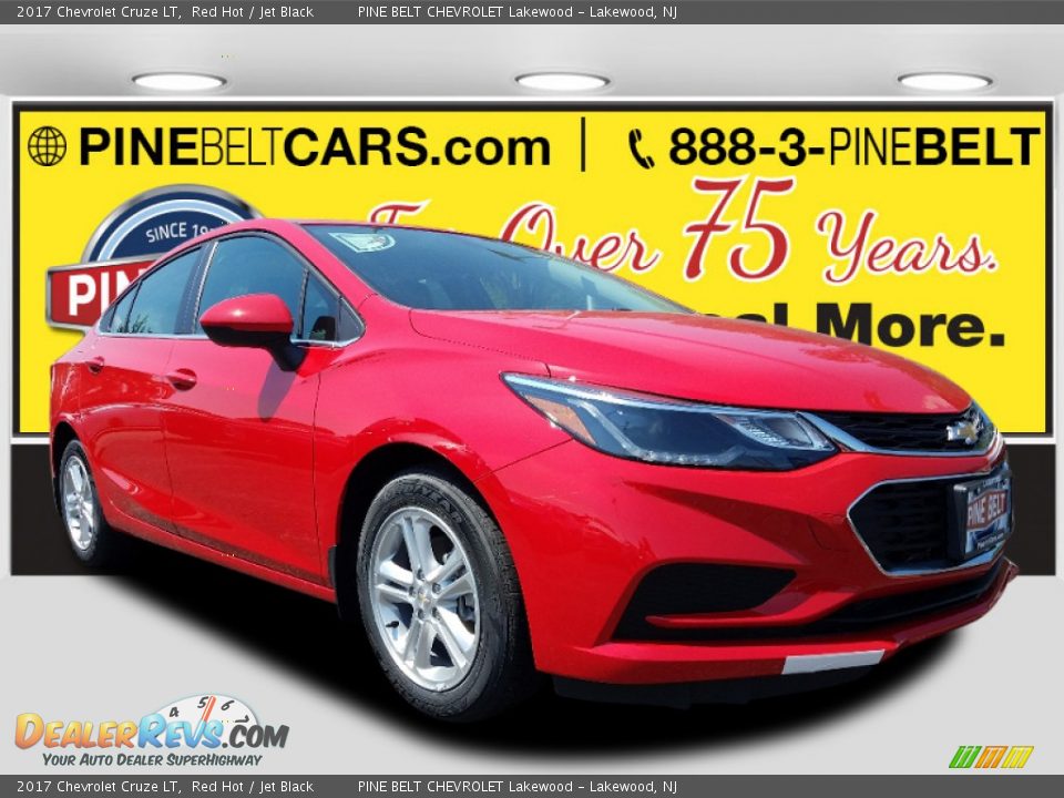 2017 Chevrolet Cruze LT Red Hot / Jet Black Photo #1