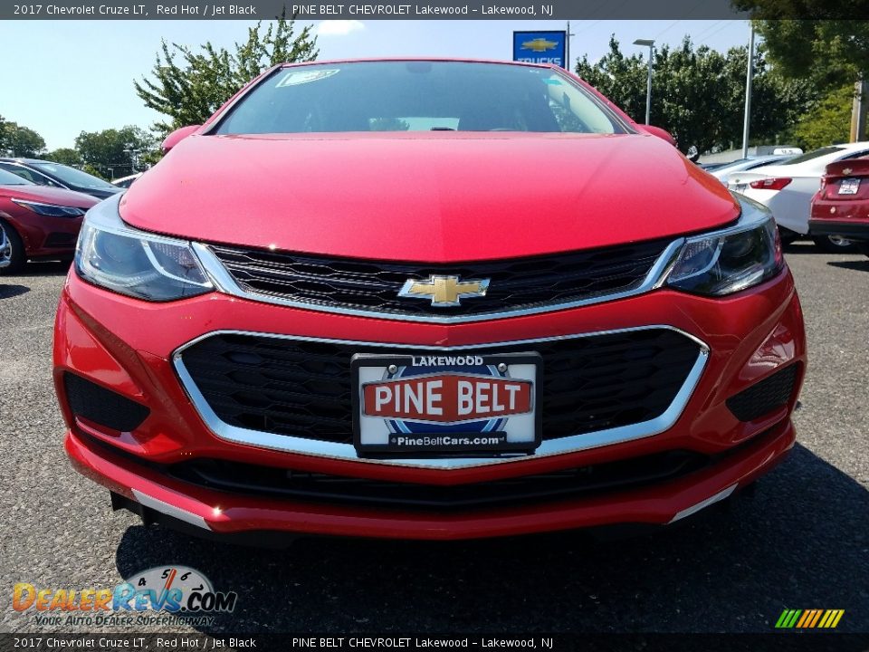 2017 Chevrolet Cruze LT Red Hot / Jet Black Photo #2