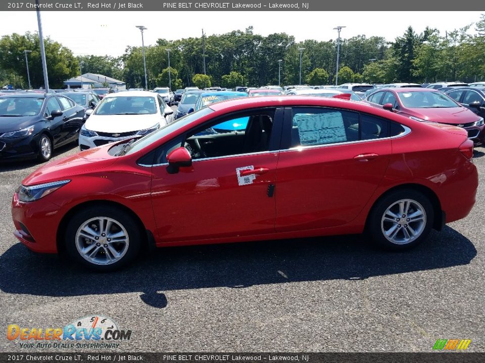 2017 Chevrolet Cruze LT Red Hot / Jet Black Photo #3