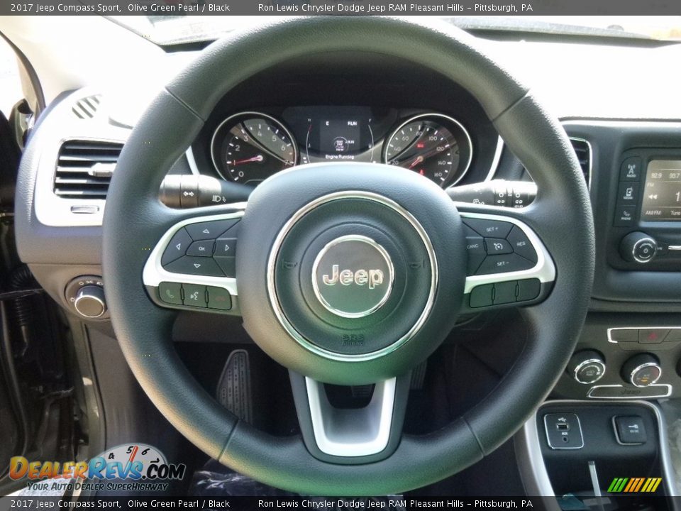 2017 Jeep Compass Sport Olive Green Pearl / Black Photo #16