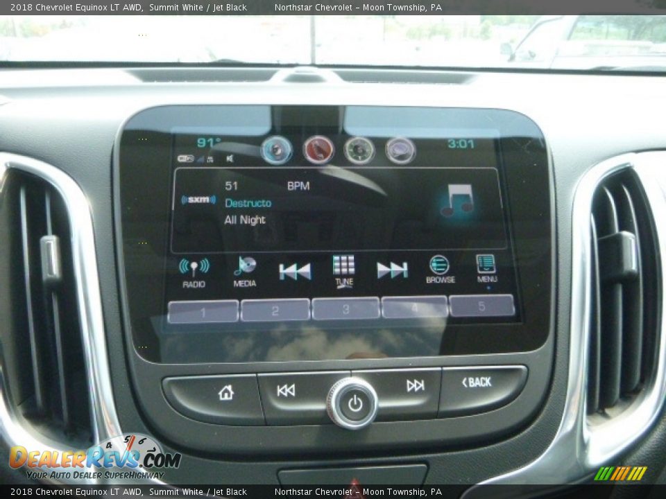 2018 Chevrolet Equinox LT AWD Summit White / Jet Black Photo #19