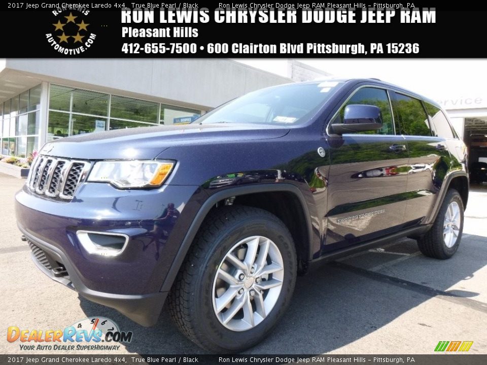 2017 Jeep Grand Cherokee Laredo 4x4 True Blue Pearl / Black Photo #1