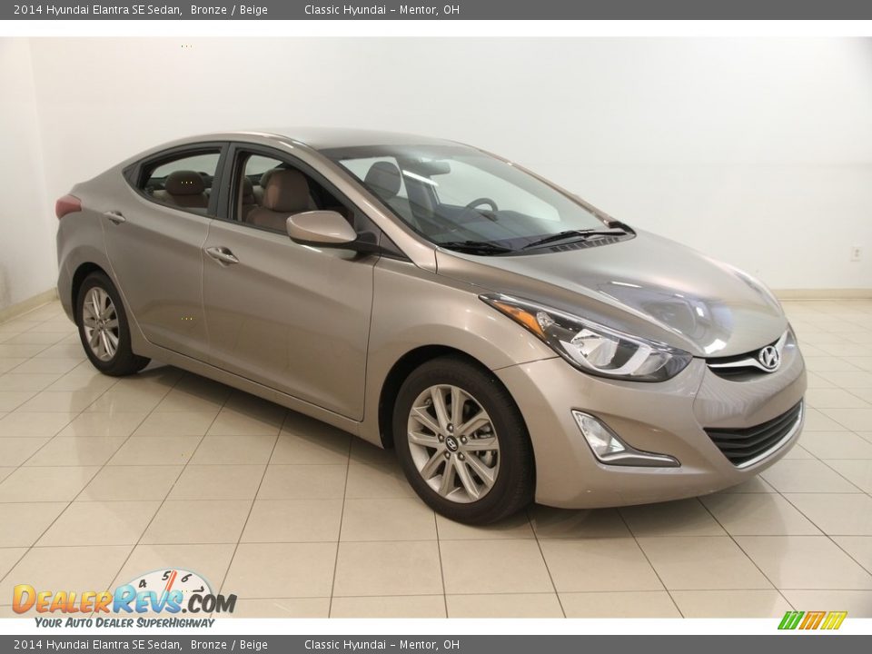 2014 Hyundai Elantra SE Sedan Bronze / Beige Photo #1