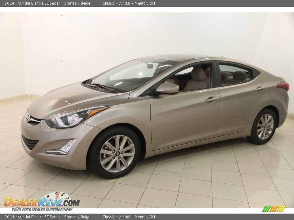 2014 Hyundai Elantra SE Sedan Bronze / Beige Photo #3