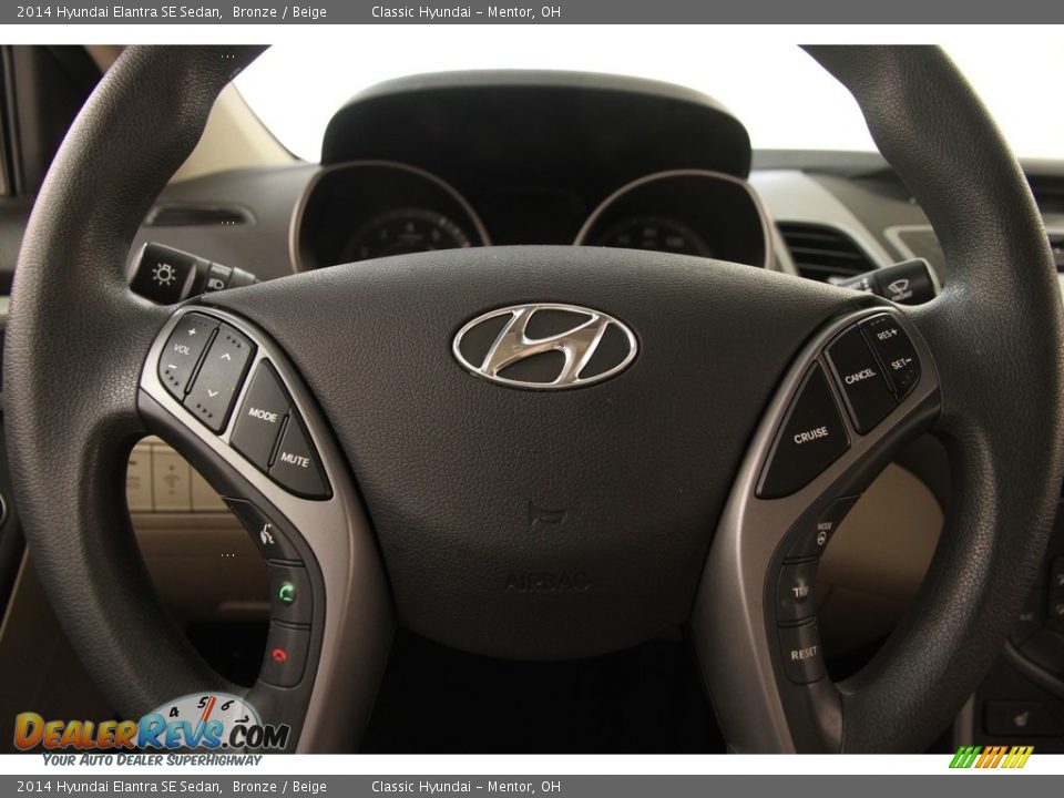 2014 Hyundai Elantra SE Sedan Bronze / Beige Photo #7