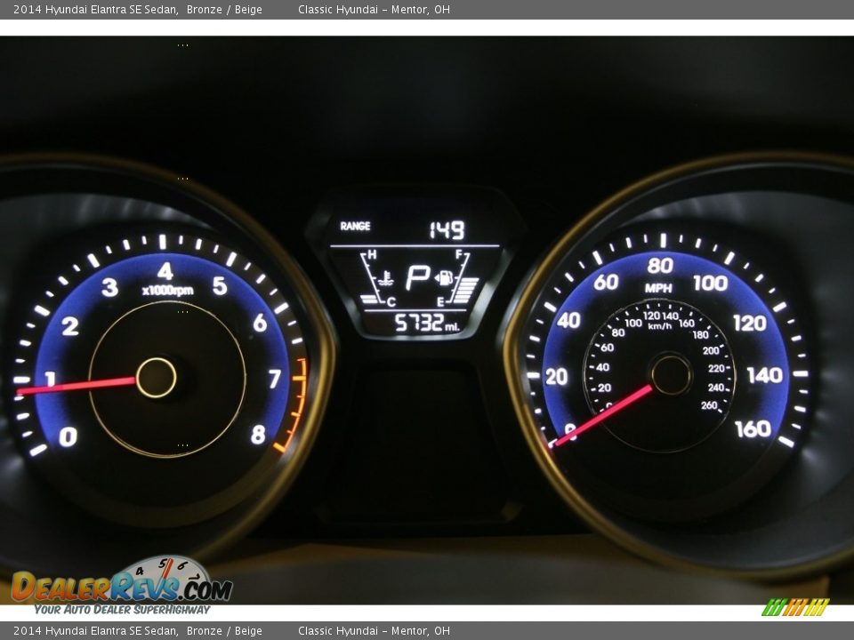 2014 Hyundai Elantra SE Sedan Bronze / Beige Photo #8