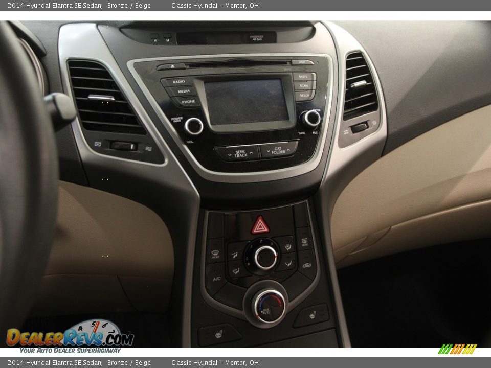 2014 Hyundai Elantra SE Sedan Bronze / Beige Photo #9