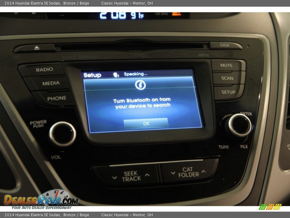 2014 Hyundai Elantra SE Sedan Bronze / Beige Photo #10