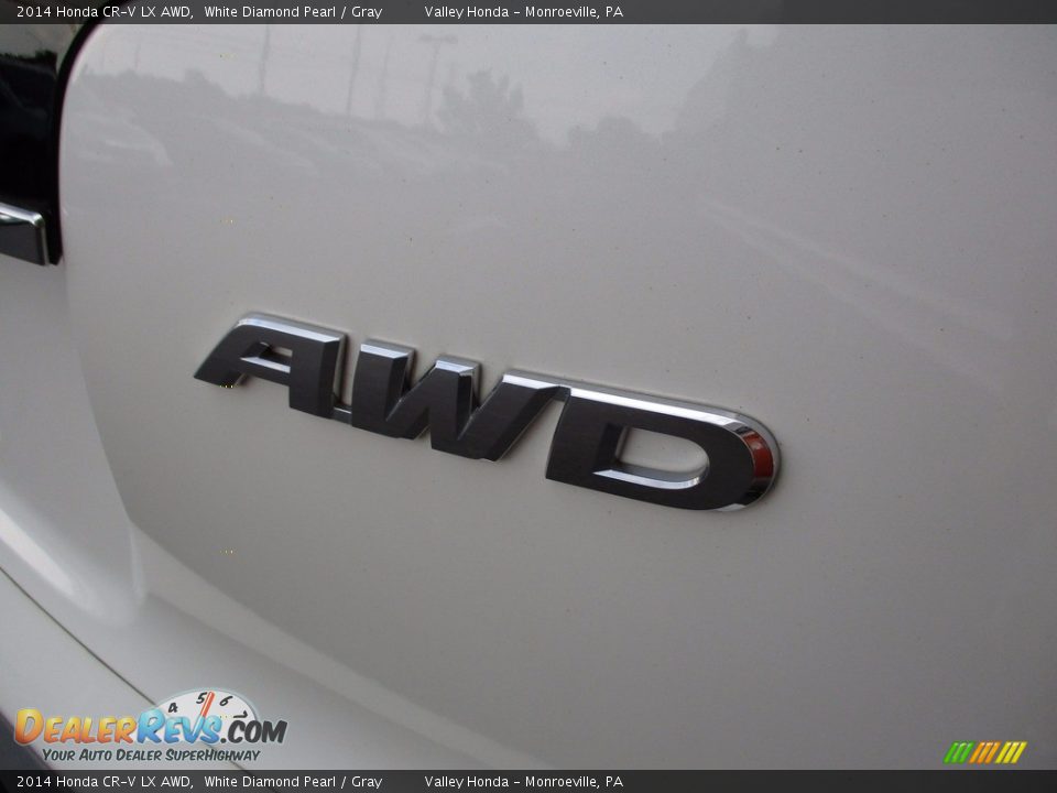2014 Honda CR-V LX AWD White Diamond Pearl / Gray Photo #7