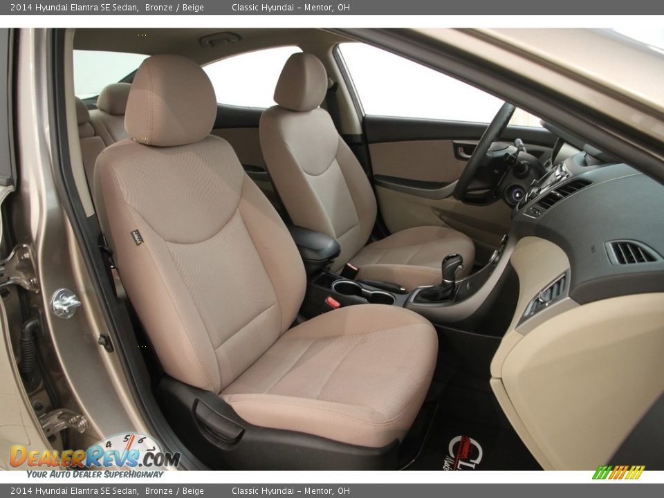 2014 Hyundai Elantra SE Sedan Bronze / Beige Photo #12