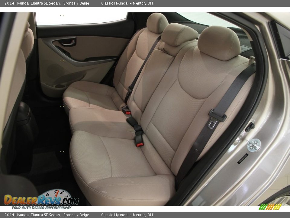 2014 Hyundai Elantra SE Sedan Bronze / Beige Photo #14