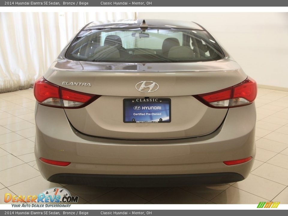 2014 Hyundai Elantra SE Sedan Bronze / Beige Photo #15