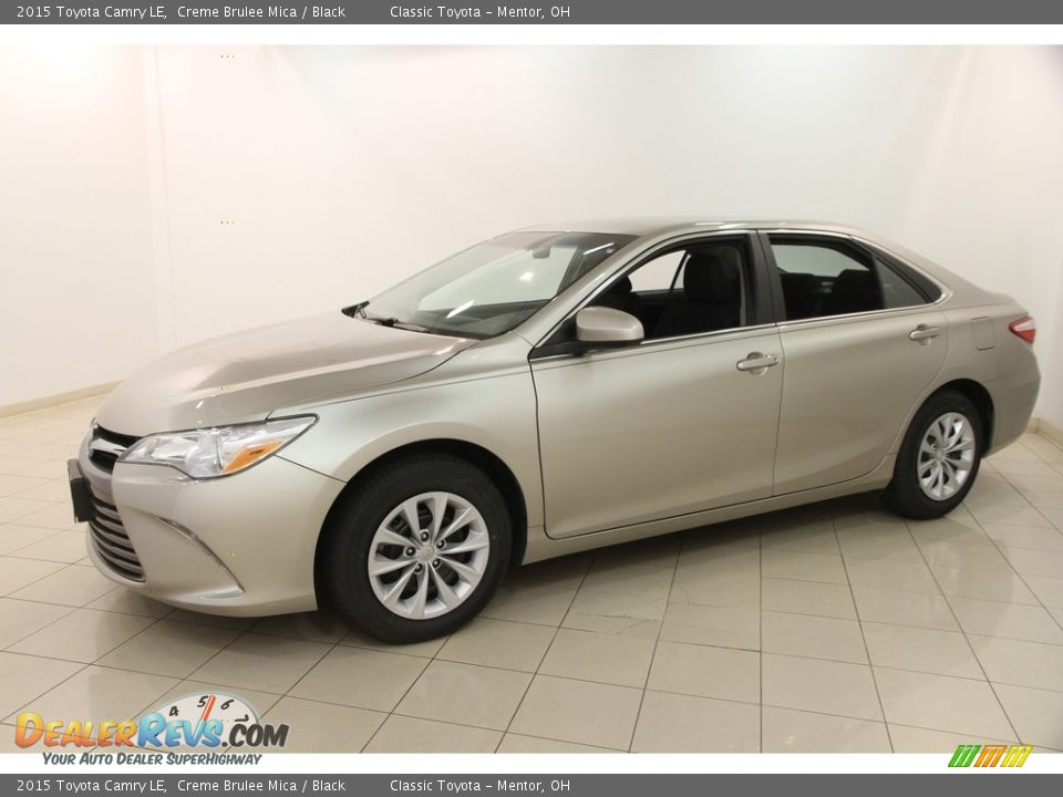 2015 Toyota Camry LE Creme Brulee Mica / Black Photo #3