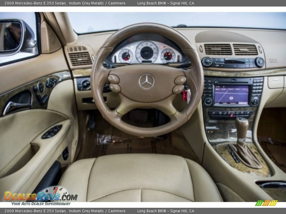 2009 Mercedes-Benz E 350 Sedan Indium Grey Metallic / Cashmere Photo #4
