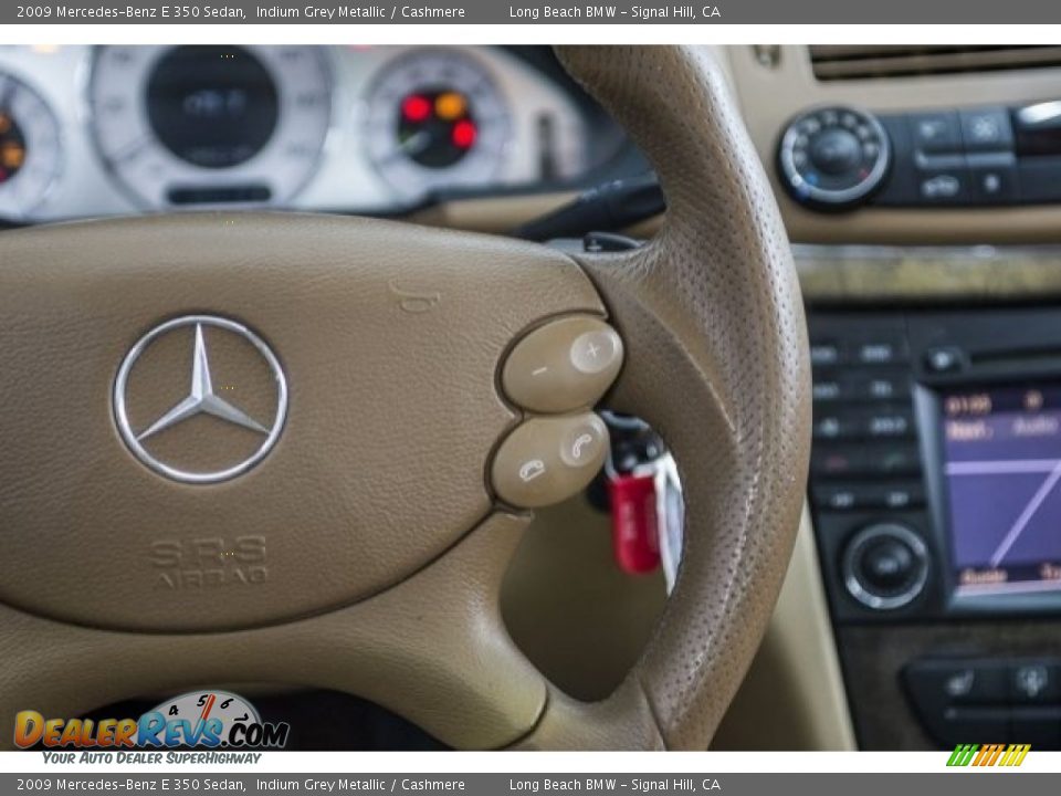 2009 Mercedes-Benz E 350 Sedan Indium Grey Metallic / Cashmere Photo #14