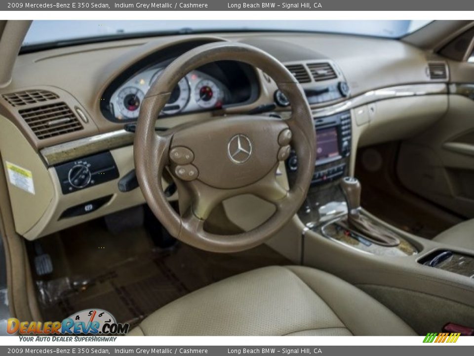 2009 Mercedes-Benz E 350 Sedan Indium Grey Metallic / Cashmere Photo #15