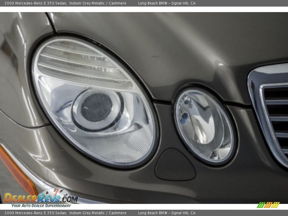 2009 Mercedes-Benz E 350 Sedan Indium Grey Metallic / Cashmere Photo #25