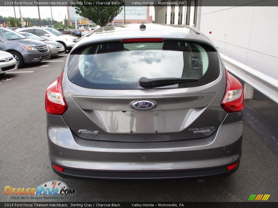 2014 Ford Focus Titanium Hatchback Sterling Gray / Charcoal Black Photo #5