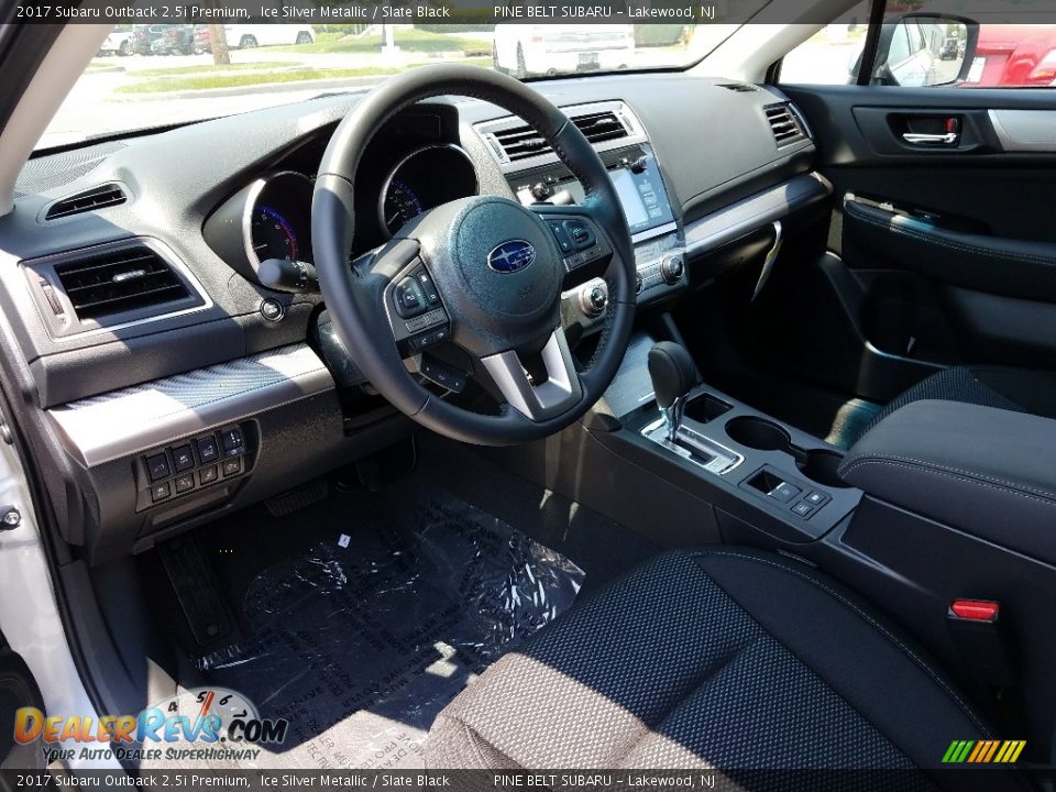2017 Subaru Outback 2.5i Premium Ice Silver Metallic / Slate Black Photo #7