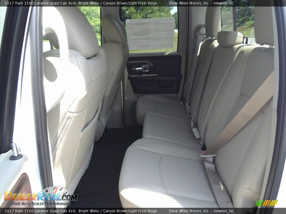 Rear Seat of 2017 Ram 1500 Laramie Quad Cab 4x4 Photo #12