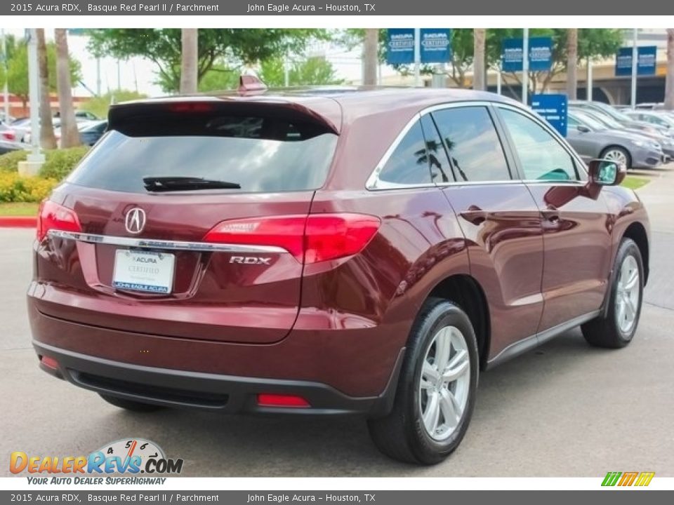 2015 Acura RDX Basque Red Pearl II / Parchment Photo #7