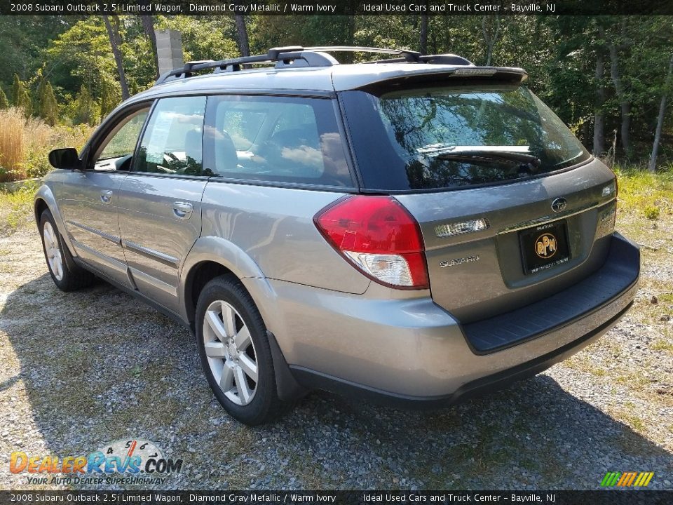 2008 Subaru Outback 2.5i Limited Wagon Diamond Gray Metallic / Warm Ivory Photo #6