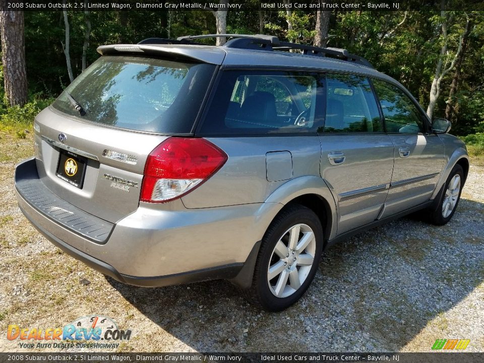 2008 Subaru Outback 2.5i Limited Wagon Diamond Gray Metallic / Warm Ivory Photo #7