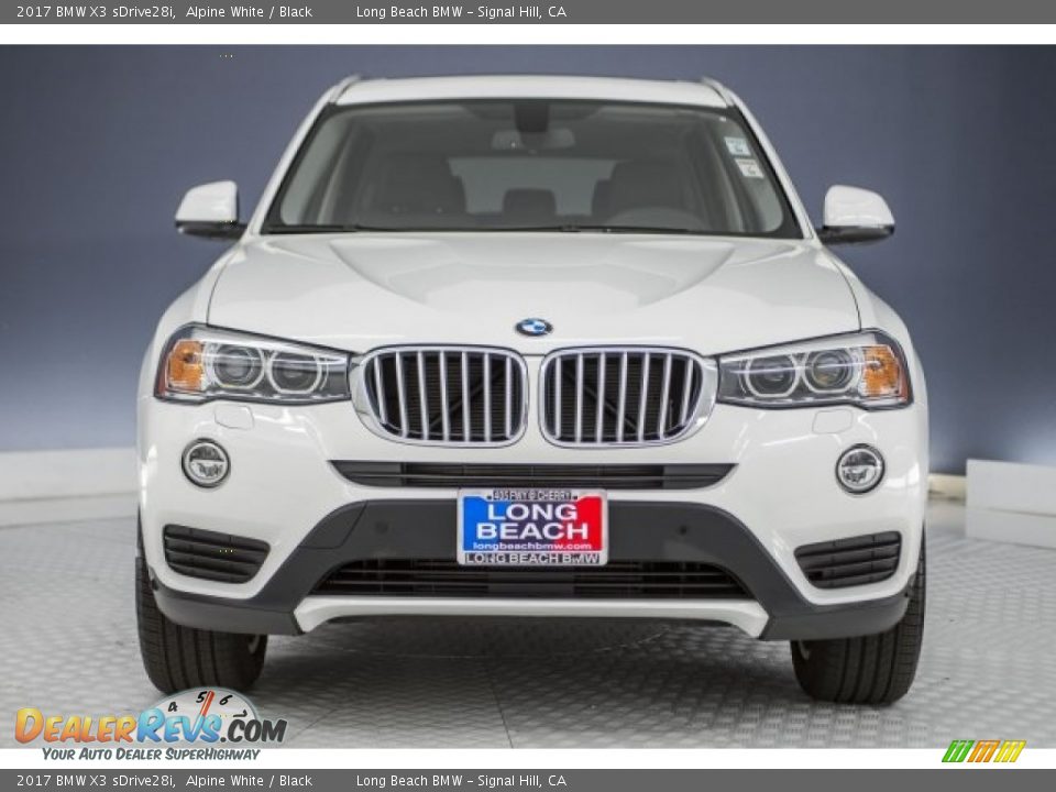 2017 BMW X3 sDrive28i Alpine White / Black Photo #3