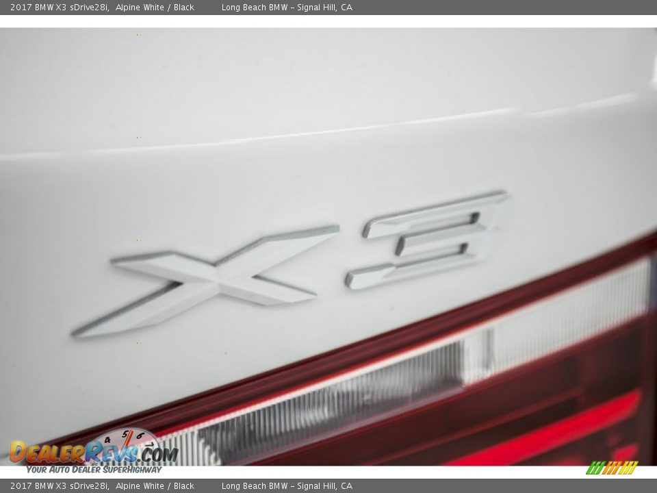 2017 BMW X3 sDrive28i Alpine White / Black Photo #7