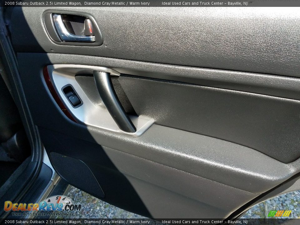 2008 Subaru Outback 2.5i Limited Wagon Diamond Gray Metallic / Warm Ivory Photo #12