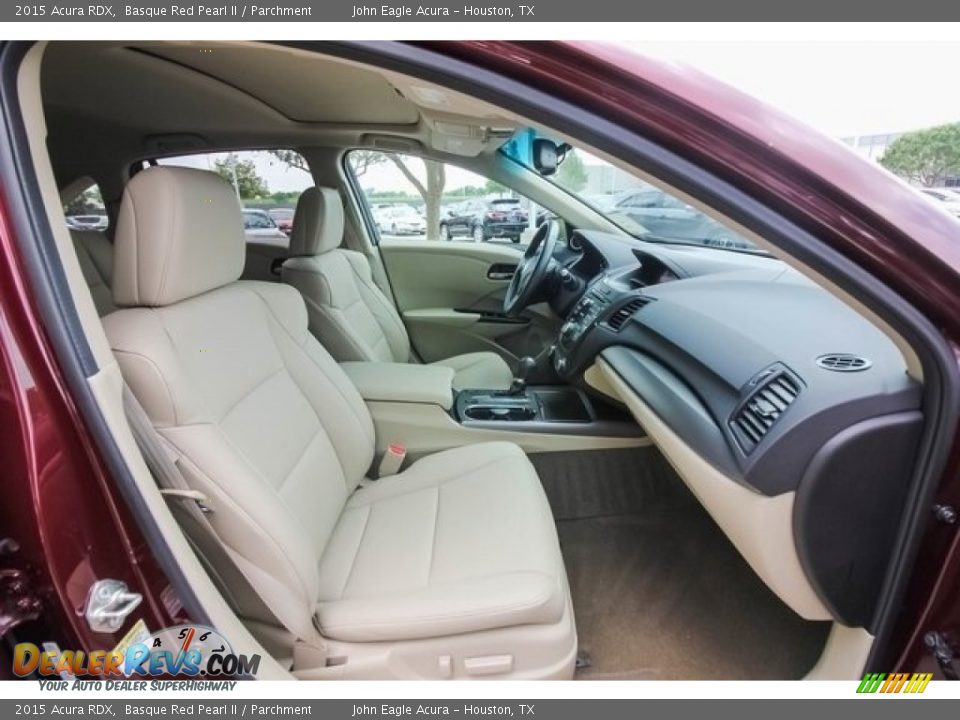 2015 Acura RDX Basque Red Pearl II / Parchment Photo #25