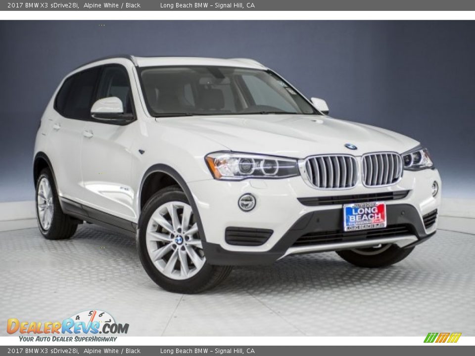 2017 BMW X3 sDrive28i Alpine White / Black Photo #12